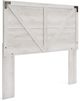 Signature Design by Ashley® Shawburn 5-Piece Whitewash Queen Panel Headboard Bed Set-1