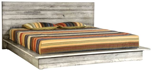 Napa Furniture Design Renewal Weathered Natural Driftwood Eastern King Panel Bed-0