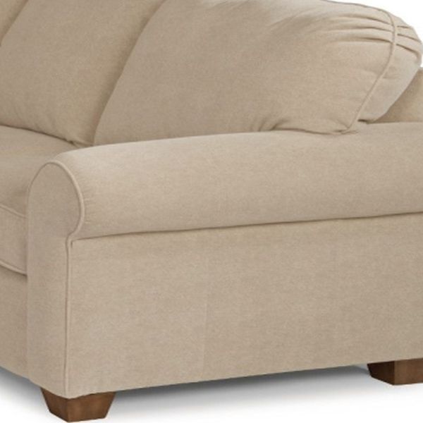Flexsteel® Thornton 3-Piece Beige Left-Arm Facing Sectional and Chaise-3