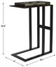 Uttermost® Soma Glass Top Accent Table with Black Frame-2