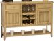 American Heartland Manufacturing Poplar Wine Buffet -0