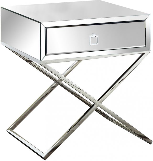 Meridian Furniture Lynn Chrome Side Table-0