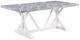 ACME Furniture Hollyn Gray Dining Table with White Base-0