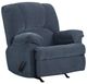 American Wholesale Furniture Cassian Indigo Manual Recliner-0