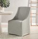 Classic Home Warwick Gray Rolling Wingback Dining Chair-1