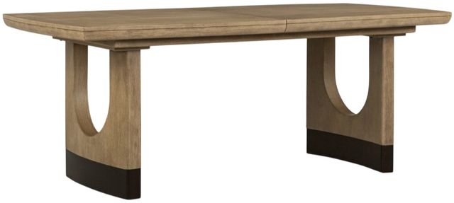 Magnussen Home® Tristan Swiss Coffee Brown Trestle Dining Table-0