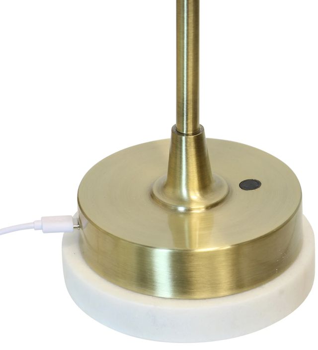 Stylecraft 2-Piece Antique Brass Portable Rechargeable LED Lamp Set-2