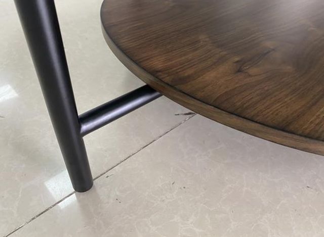 Riverside Furniture Felix Black Coffee Table with Brown Base-2