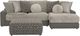 Jackson Furniture Canyon 3-Piece Fawn/Umber Right-Arm Facing Sectional and Ottoman-3