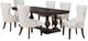 Coaster® Ridgewell 7-Piece Cream/Dark Oak Trestle Dining Set-0