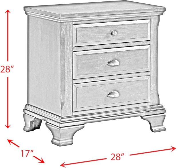 Elements International Canton Cherry Nightstand-3