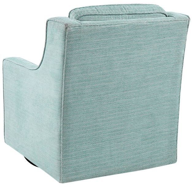 Olliix by Madison Park Dusty Aqua Harris Chenille Swivel Chair-1