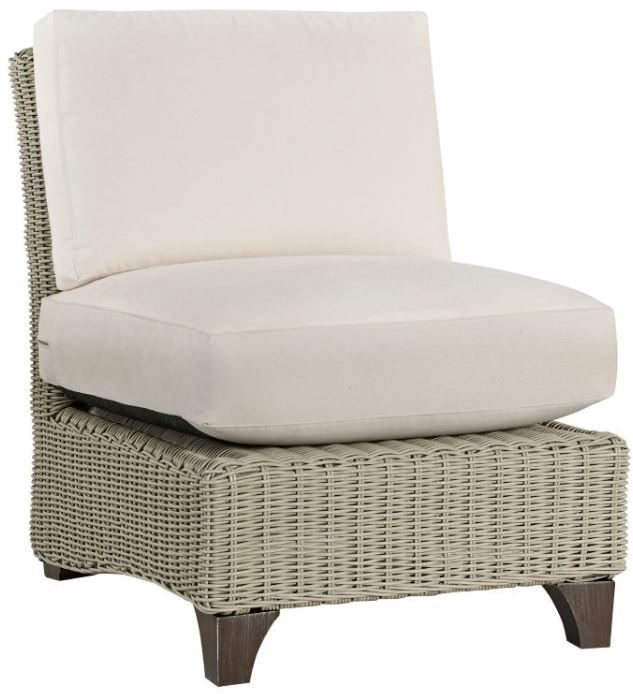 Lane Venture® Customizable Requisite Aluminum/Hand Woven Armless Chair-0