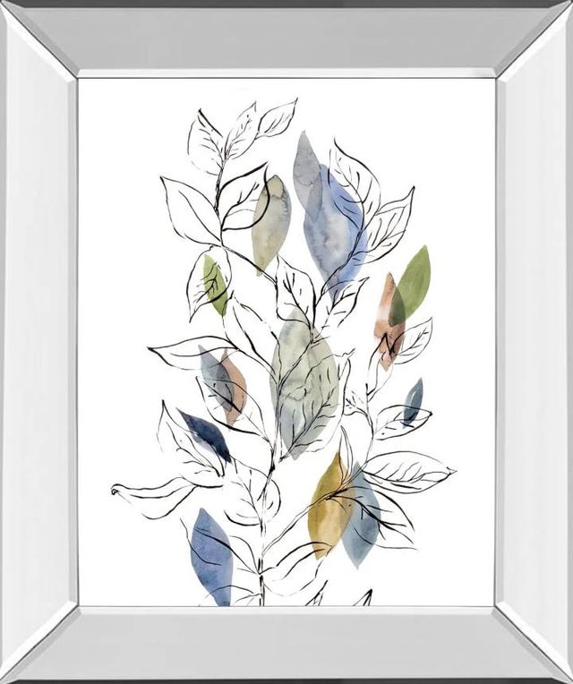 Classy Art Spring Leaves II by Meyers, R. Mirrored Frame Wall Art-0