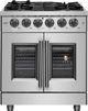 FORNO® Massimo 30" Stainless Steel Pro Style Dual Fuel Range-0