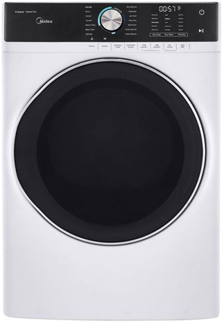 Midea® 8.0 Cu. Ft. White Front Load Gas Dryer