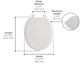 American Standard Cardiff Linen Slow-Close Round Front Toilet Seat-1