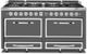 Viking® Tuscany 66" Damascus Gray Dual Fuel Pro Style Dual Fuel Range-0