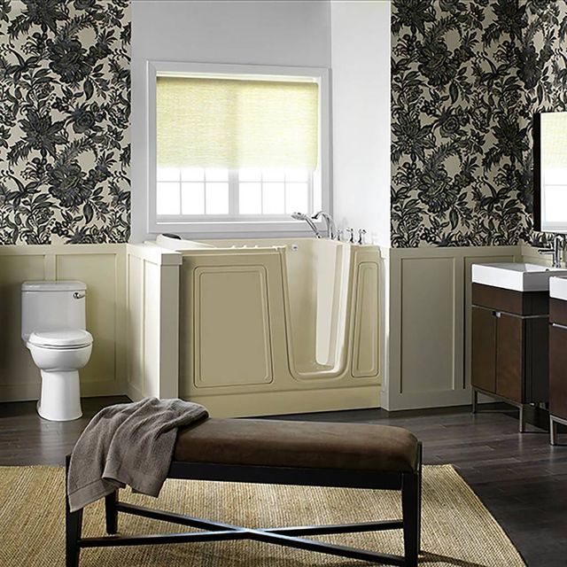 American Standard Luxury Series Linen Alcove Walk-In Combination Bathtub-3