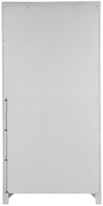 Universal Explore Home™ New Modern Zella White Oak Display Cabinet-4