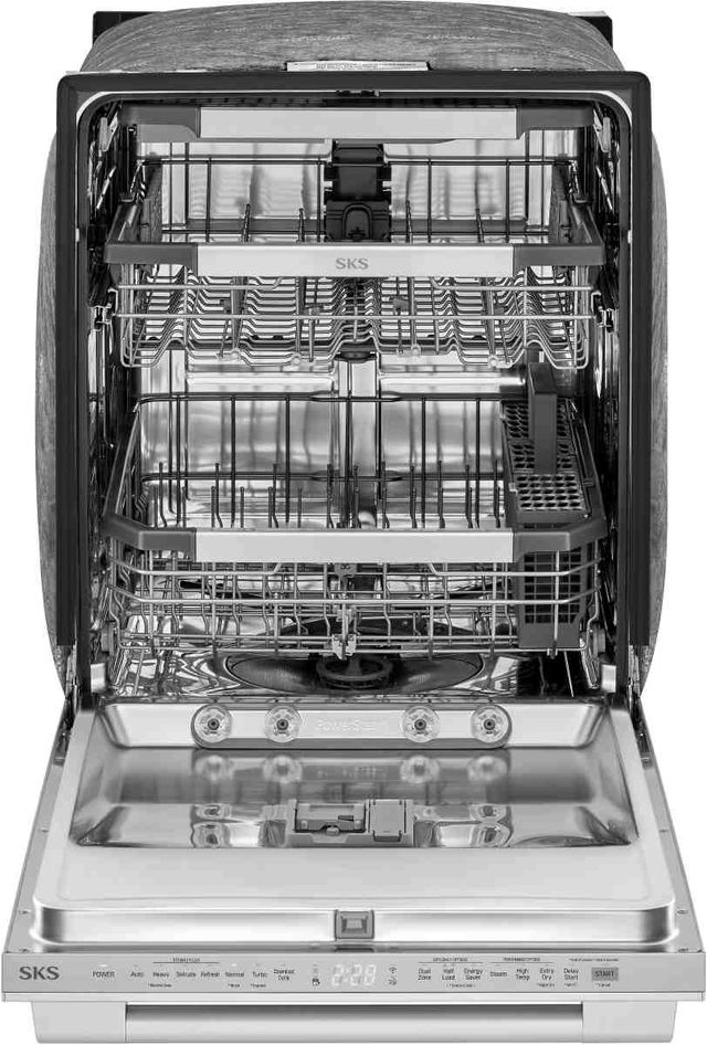 SKS PowerSteam® 24" Stainless Steel Top Control Built In Dishwasher-1