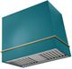 AGA Loge 36" Piccadilly Red Wall Mounted Range Hood with Polished Chrome Trim-0