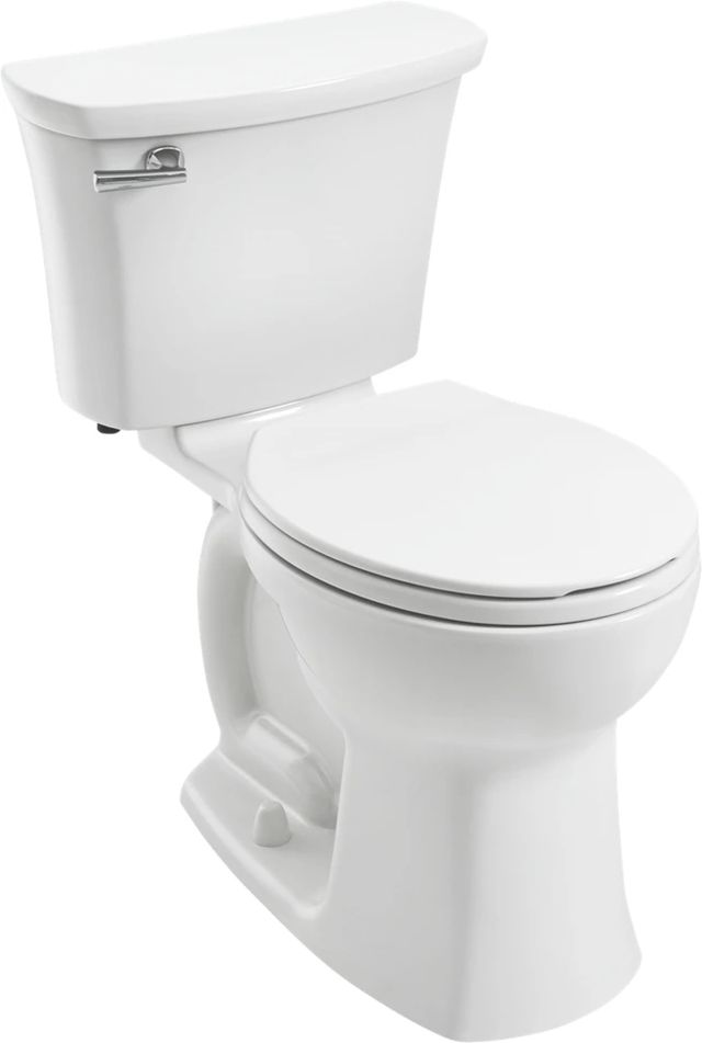 American Standard Edgemere® White Two-Piece Chair-Height Round-Front Toilet Less Seat 1.28 gpf/4.8 Lpf-0