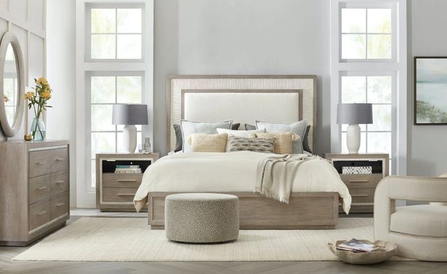 Hooker® Furniture Serenity Rookery Malibu King Upholstered Panel Bed-1