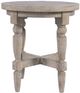 Jofran Inc. Slater Works Brown Round End Table-1