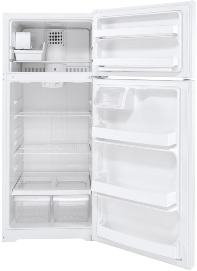GE® 28" 17.5 Cu. Ft. ENERGY STAR® White Top Freezer Refrigerator-2