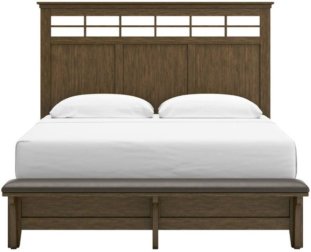 Benchcraft® Shawbeck Dark Brown California King Panel Bed-1
