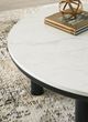 Signature Design by Ashley® Xandrum 3-Piece White Occasional Table with Black Base Set-4