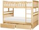Homelegance® Bartly Natural Pine Youth Full/Full Bunk Storage Bed-4