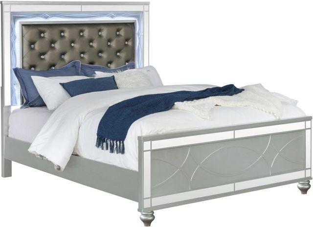 Coaster® Gunnison Silver Metallic Queen Bed