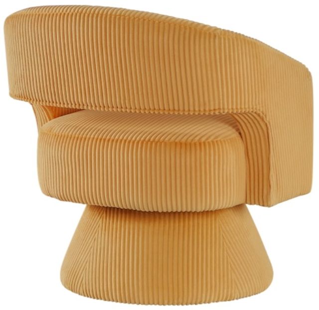 Homelegance® Upton Yellow Swivel Chair-3