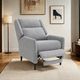 Furniture of America® Psyche Gray Pushback Recliner-2