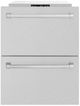ZLINE 24 in. Touchstone 168 Can Outdoor-Rated Dual Refrigerator Drawer with Satin Stainless Steel Doors-1