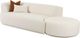 TOV Furniture Fickle 2-Piece Cream Left Arm Facing Chaise Modular Sofa-4