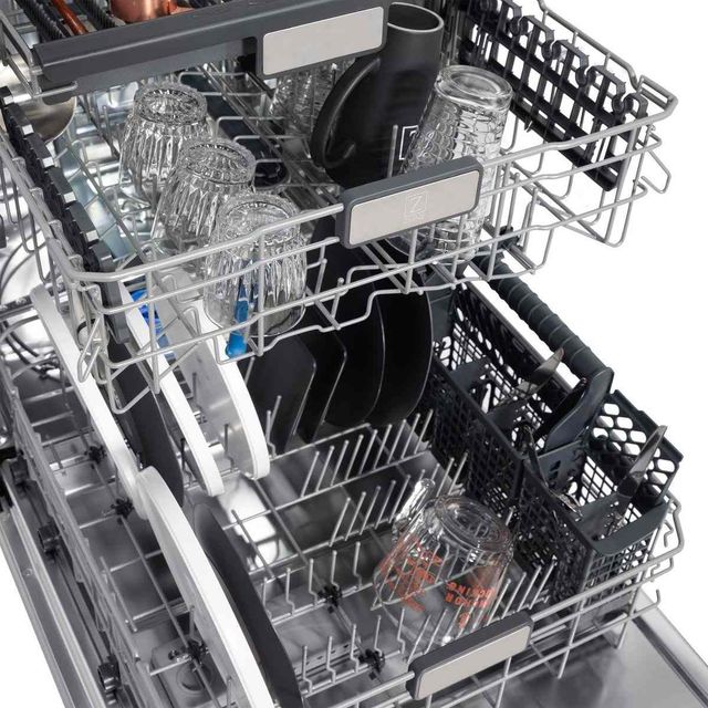 Zline Monument Series 24" White Matte Third Rack Top Touch Control Built-In Dishwasher-1