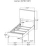 Coaster® Kaywood Natural Pine Twin Panel Bed-4