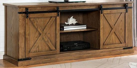 Furniture of America Borrego Dark Oak TV Console