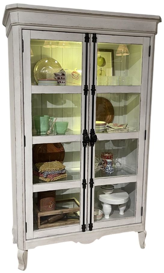 Legacy Classic Vintage Market Picket Fence Display Cabinet