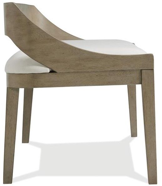 Riverside Furniture Pasadena Casual Taupe/Gray Dining Bench-2