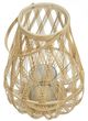 A & B Home Sienna Beige Bamboo Lantern-1