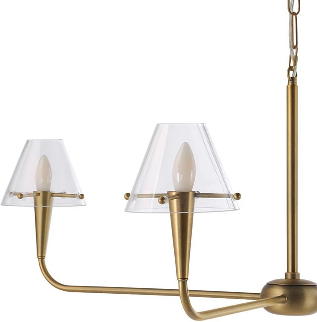Renwil® Maite Dark Antique Brushed Brass Chandelier-2