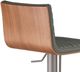 Armen Living Cafe Gray/Walnut Bar Stool-4