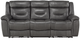 Mazin Furniture Lance Dark Gray Power Double Reclining Sofa-1