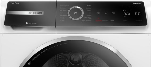 Bosch® 500 Series 4.0 Cu. Ft. White Front Load Ventless Electric Dryer-4