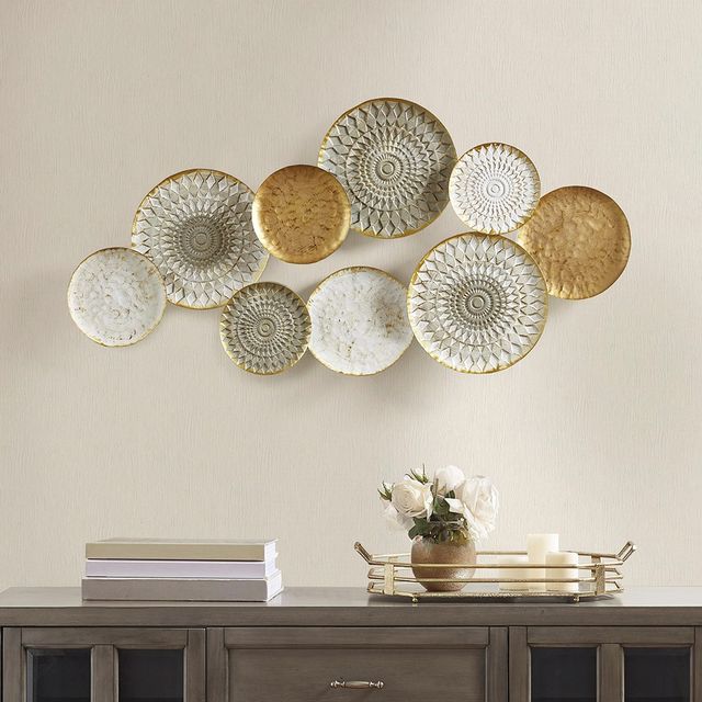 Olliix by Madison Park Legion Multicolor Metal Plates Wall Decor-4
