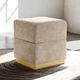 Furniture of America® Krysten Silver Gray Storage Stool-1